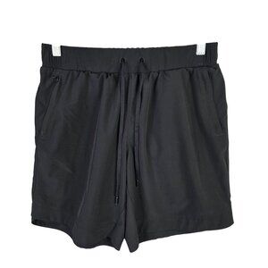 Womens Calia Black Athletic Shorts 8" Inseam Drawstring Elastic Waist Size S